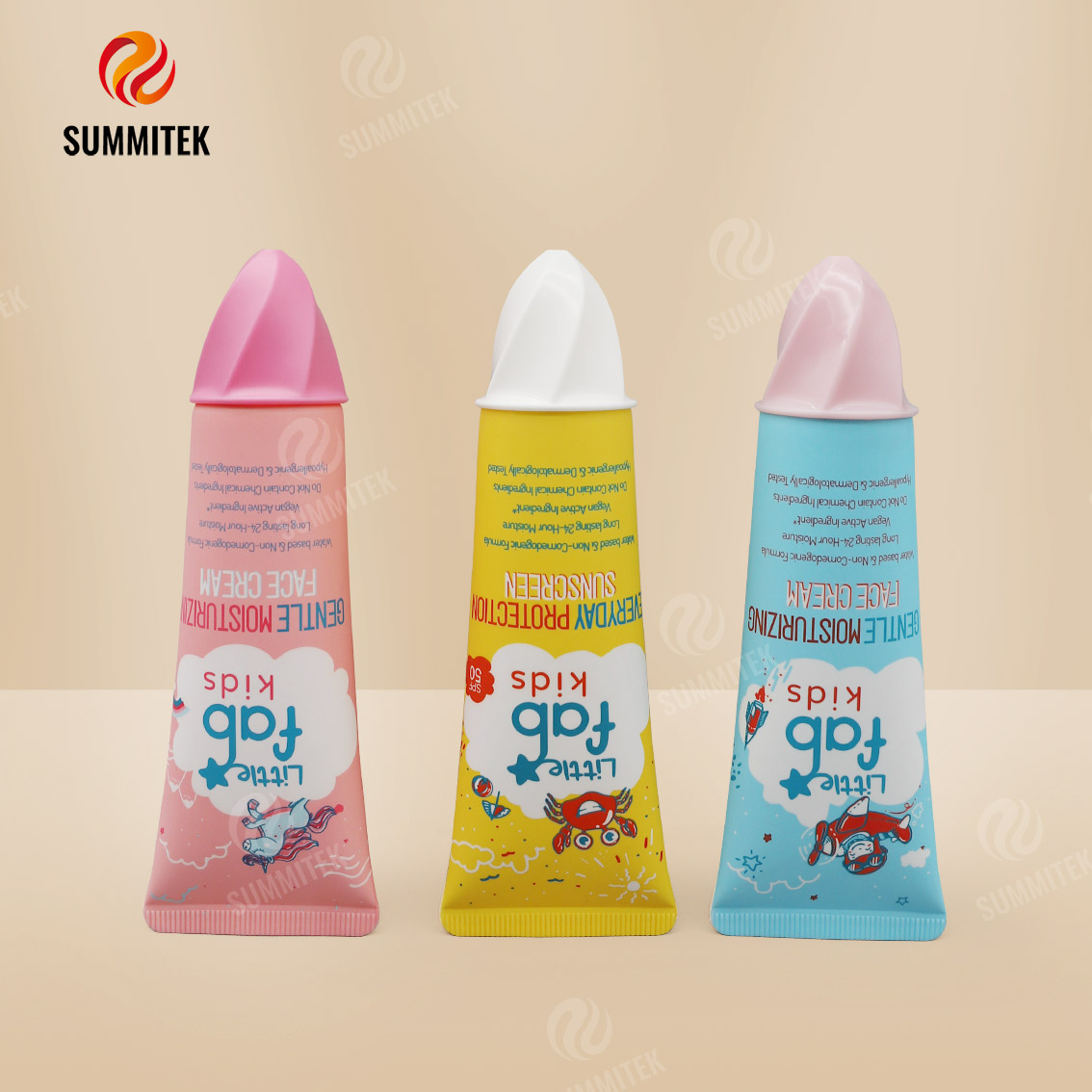 兒童防曬乳和保濕管，附冰淇淋推入式帽