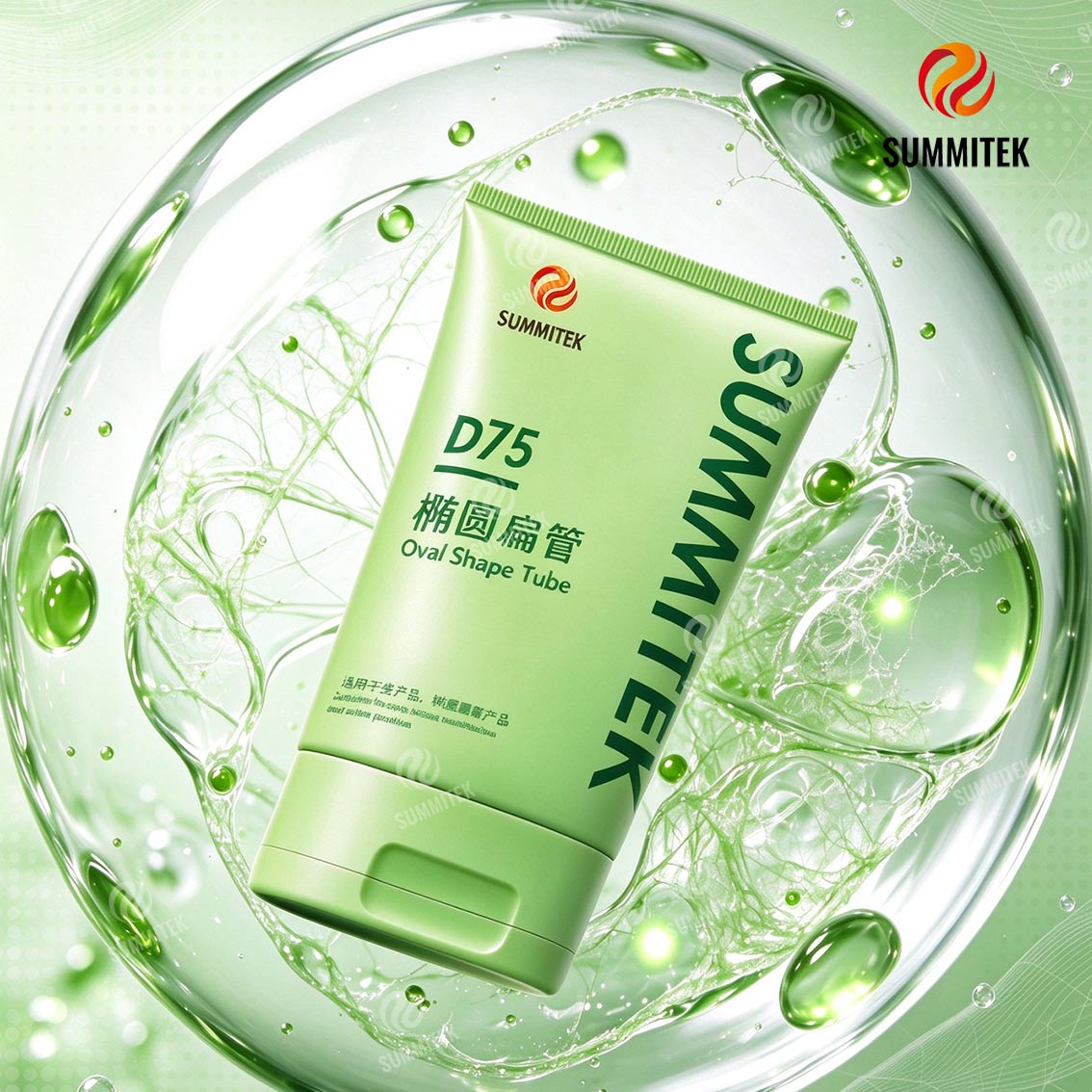 D75 橢圓形化妝品管，適用於潤膚露及護髮品